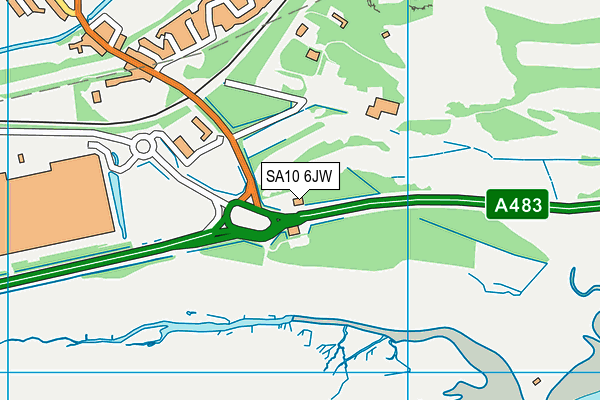SA10 6JW map - OS VectorMap District (Ordnance Survey) SA10 6JW map - OS VectorMap District (Ordnance Survey)