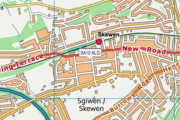 SA10 6LG map - OS VectorMap District (Ordnance Survey)