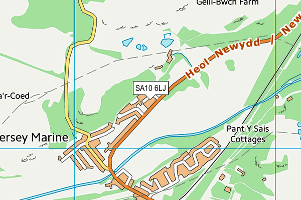 SA10 6LJ map - OS VectorMap District (Ordnance Survey)