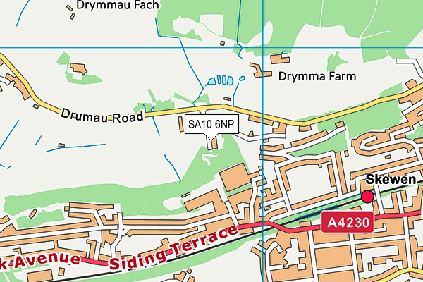 SA10 6NP map - OS VectorMap District (Ordnance Survey) SA10 6NP map - OS VectorMap District (Ordnance Survey)