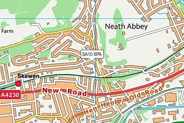 SA10 6PA map - OS VectorMap District (Ordnance Survey) SA10 6PA map - OS VectorMap District (Ordnance Survey)