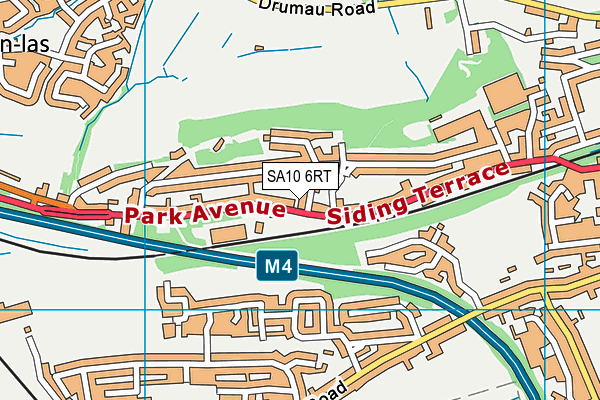 SA10 6RT map - OS VectorMap District (Ordnance Survey) SA10 6RT map - OS VectorMap District (Ordnance Survey)