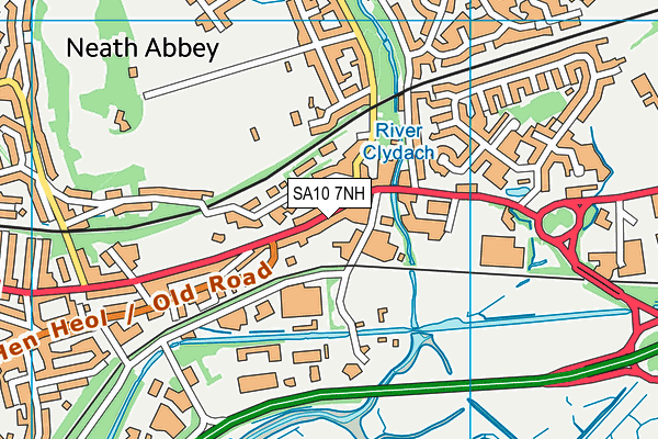 SA10 7NH map - OS VectorMap District (Ordnance Survey) SA10 7NH map - OS VectorMap District (Ordnance Survey)
