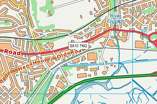 SA10 7NQ map - OS VectorMap District (Ordnance Survey) SA10 7NQ map - OS VectorMap District (Ordnance Survey)