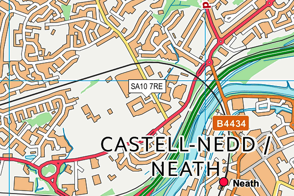 SA10 7RE map - OS VectorMap District (Ordnance Survey) SA10 7RE map - OS VectorMap District (Ordnance Survey)