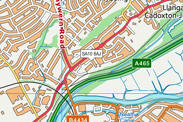 SA10 8AJ map - OS VectorMap District (Ordnance Survey) SA10 8AJ map - OS VectorMap District (Ordnance Survey)