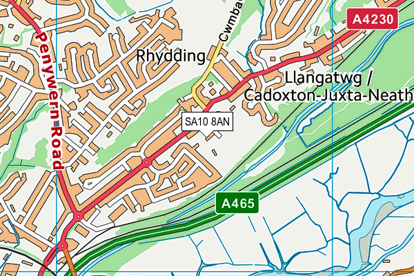 SA10 8AN map - OS VectorMap District (Ordnance Survey) SA10 8AN map - OS VectorMap District (Ordnance Survey)