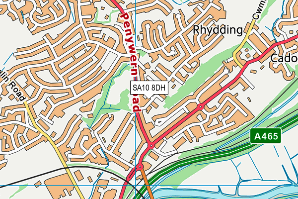 SA10 8DH map - OS VectorMap District (Ordnance Survey) SA10 8DH map - OS VectorMap District (Ordnance Survey)