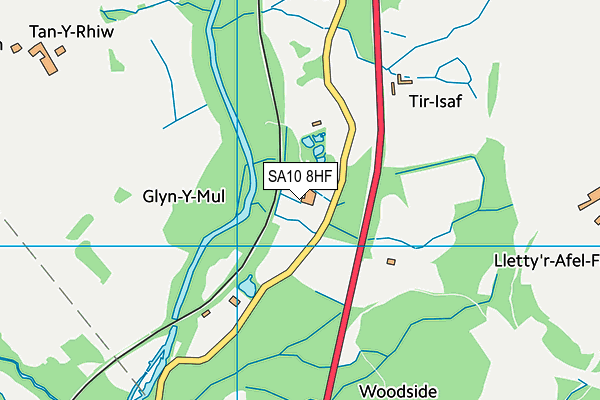 SA10 8HF map - OS VectorMap District (Ordnance Survey) SA10 8HF map - OS VectorMap District (Ordnance Survey)