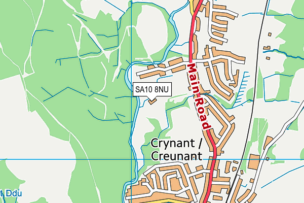 SA10 8NU map - OS VectorMap District (Ordnance Survey) SA10 8NU map - OS VectorMap District (Ordnance Survey)