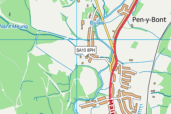 SA10 8PH map - OS VectorMap District (Ordnance Survey)