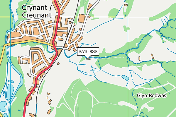 SA10 8SS map - OS VectorMap District (Ordnance Survey) SA10 8SS map - OS VectorMap District (Ordnance Survey)