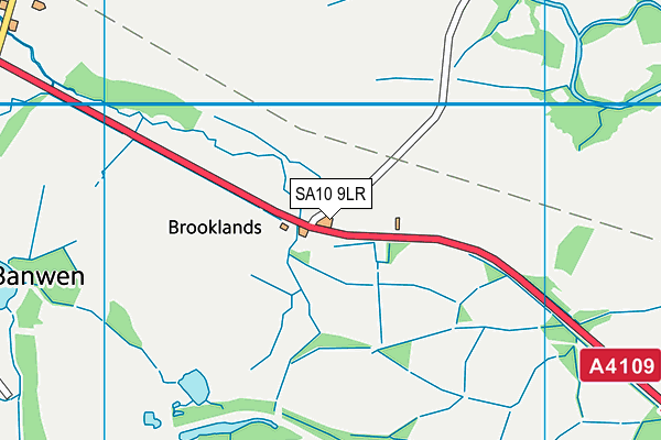 SA10 9LR map - OS VectorMap District (Ordnance Survey) SA10 9LR map - OS VectorMap District (Ordnance Survey)