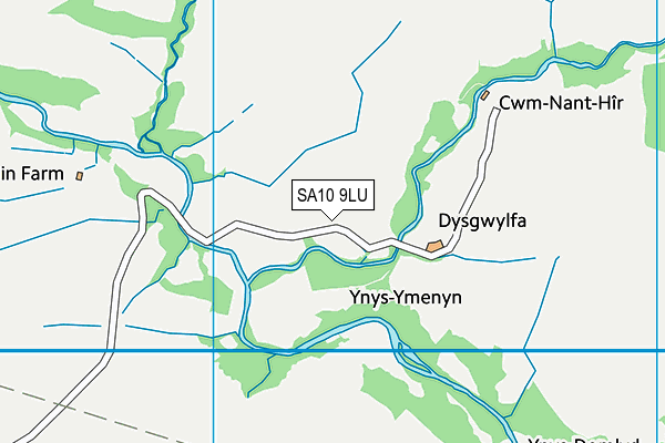 SA10 9LU map - OS VectorMap District (Ordnance Survey) SA10 9LU map - OS VectorMap District (Ordnance Survey)