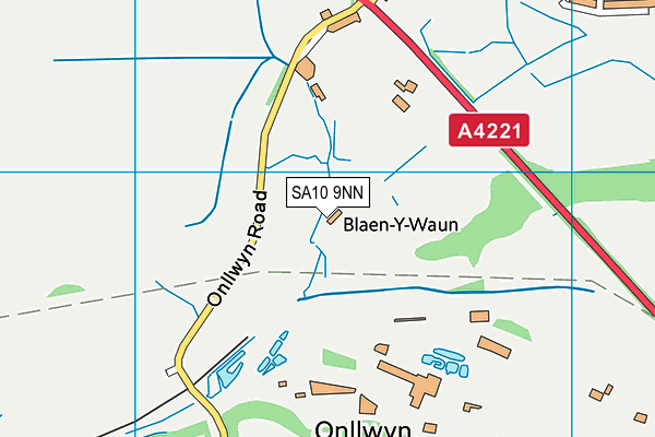 SA10 9NN map - OS VectorMap District (Ordnance Survey) SA10 9NN map - OS VectorMap District (Ordnance Survey)