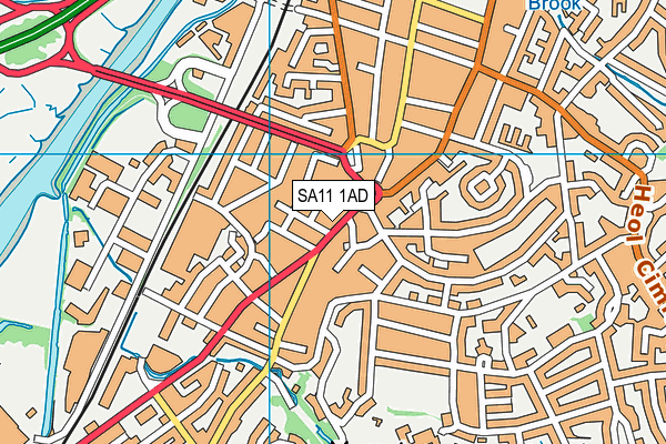 SA11 1AD map - OS VectorMap District (Ordnance Survey) SA11 1AD map - OS VectorMap District (Ordnance Survey)