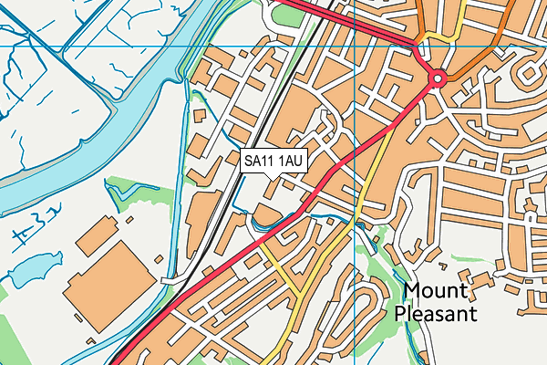 SA11 1AU map - OS VectorMap District (Ordnance Survey) SA11 1AU map - OS VectorMap District (Ordnance Survey)