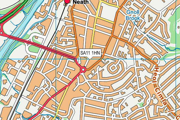 SA11 1HN map - OS VectorMap District (Ordnance Survey) SA11 1HN map - OS VectorMap District (Ordnance Survey)