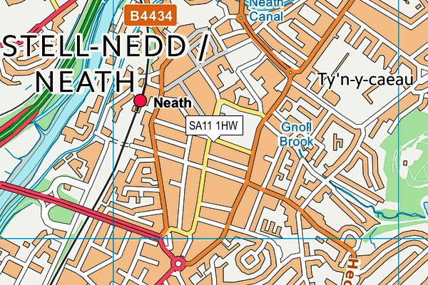 SA11 1HW map - OS VectorMap District (Ordnance Survey) SA11 1HW map - OS VectorMap District (Ordnance Survey)