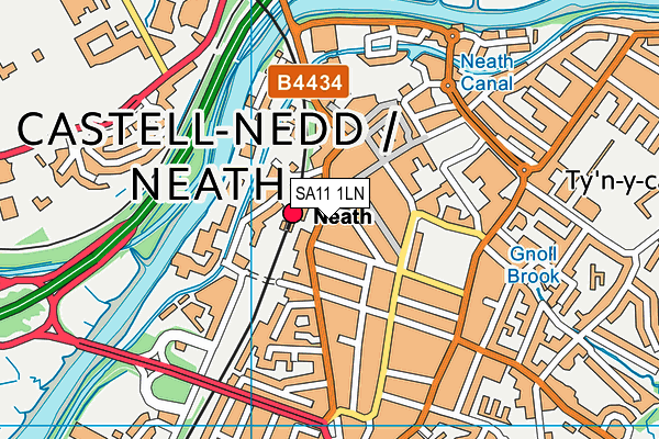 SA11 1LN map - OS VectorMap District (Ordnance Survey) SA11 1LN map - OS VectorMap District (Ordnance Survey)