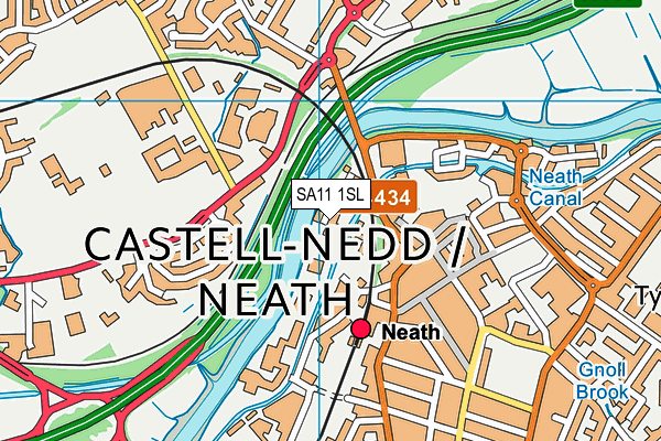 SA11 1SL map - OS VectorMap District (Ordnance Survey) SA11 1SL map - OS VectorMap District (Ordnance Survey)