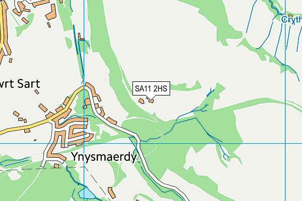 SA11 2HS map - OS VectorMap District (Ordnance Survey) SA11 2HS map - OS VectorMap District (Ordnance Survey)
