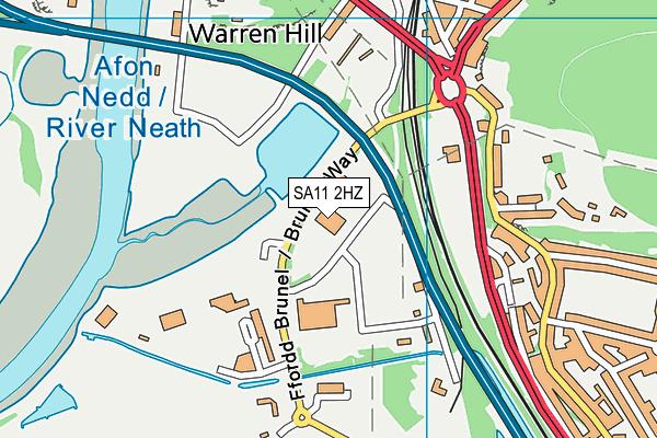 SA11 2HZ map - OS VectorMap District (Ordnance Survey) SA11 2HZ map - OS VectorMap District (Ordnance Survey)