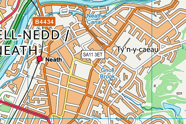 SA11 3ET map - OS VectorMap District (Ordnance Survey) SA11 3ET map - OS VectorMap District (Ordnance Survey)