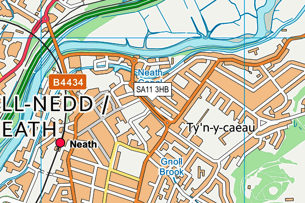 SA11 3HB map - OS VectorMap District (Ordnance Survey) SA11 3HB map - OS VectorMap District (Ordnance Survey)