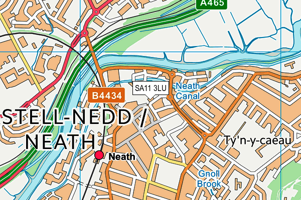 SA11 3LU map - OS VectorMap District (Ordnance Survey) SA11 3LU map - OS VectorMap District (Ordnance Survey)