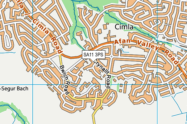 SA11 3PS map - OS VectorMap District (Ordnance Survey) SA11 3PS map - OS VectorMap District (Ordnance Survey)