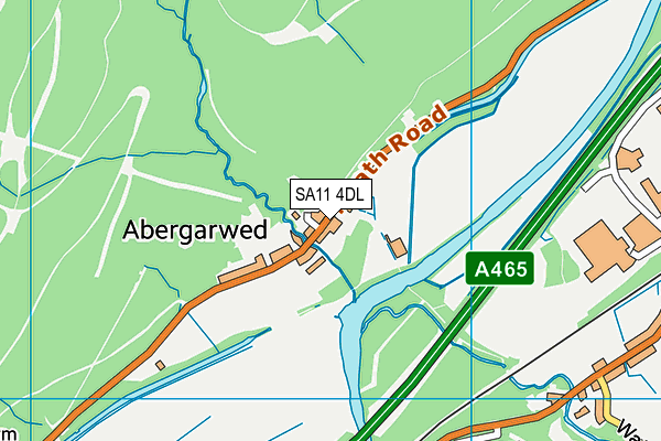 SA11 4DL map - OS VectorMap District (Ordnance Survey) SA11 4DL map - OS VectorMap District (Ordnance Survey)