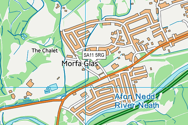 SA11 5RG map - OS VectorMap District (Ordnance Survey) SA11 5RG map - OS VectorMap District (Ordnance Survey)