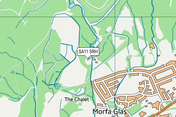 SA11 5RH map - OS VectorMap District (Ordnance Survey) SA11 5RH map - OS VectorMap District (Ordnance Survey)