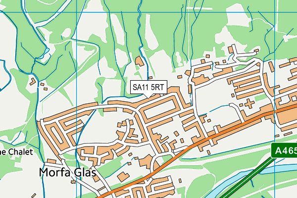 SA11 5RT map - OS VectorMap District (Ordnance Survey) SA11 5RT map - OS VectorMap District (Ordnance Survey)