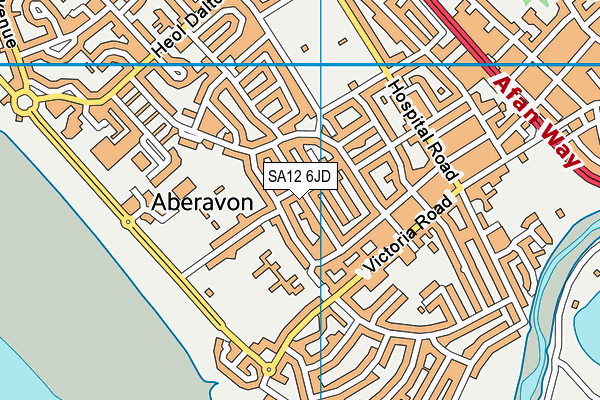 SA12 6JD map - OS VectorMap District (Ordnance Survey) SA12 6JD map - OS VectorMap District (Ordnance Survey)