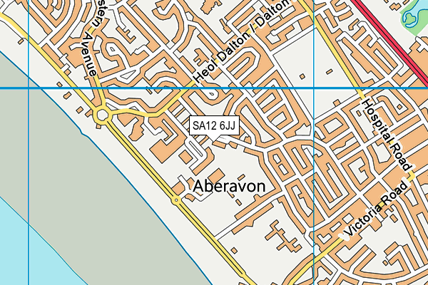 SA12 6JJ map - OS VectorMap District (Ordnance Survey) SA12 6JJ map - OS VectorMap District (Ordnance Survey)