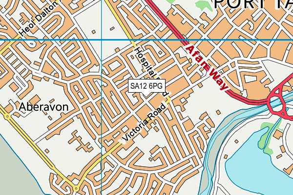 SA12 6PG map - OS VectorMap District (Ordnance Survey) SA12 6PG map - OS VectorMap District (Ordnance Survey)