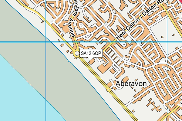 SA12 6QP map - OS VectorMap District (Ordnance Survey) SA12 6QP map - OS VectorMap District (Ordnance Survey)