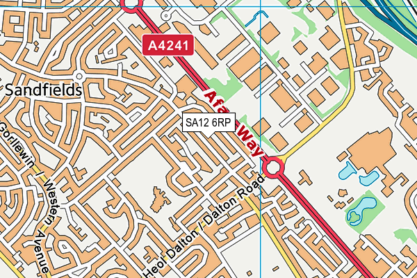 SA12 6RP map - OS VectorMap District (Ordnance Survey) SA12 6RP map - OS VectorMap District (Ordnance Survey)