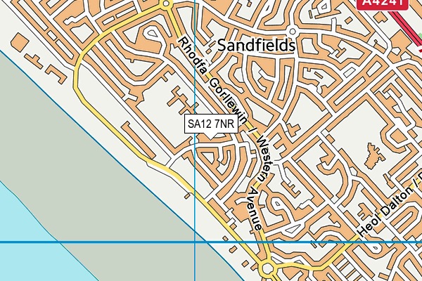SA12 7NR map - OS VectorMap District (Ordnance Survey) SA12 7NR map - OS VectorMap District (Ordnance Survey)