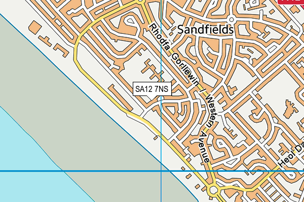 SA12 7NS map - OS VectorMap District (Ordnance Survey) SA12 7NS map - OS VectorMap District (Ordnance Survey)
