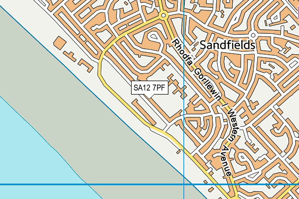 SA12 7PF map - OS VectorMap District (Ordnance Survey) SA12 7PF map - OS VectorMap District (Ordnance Survey)