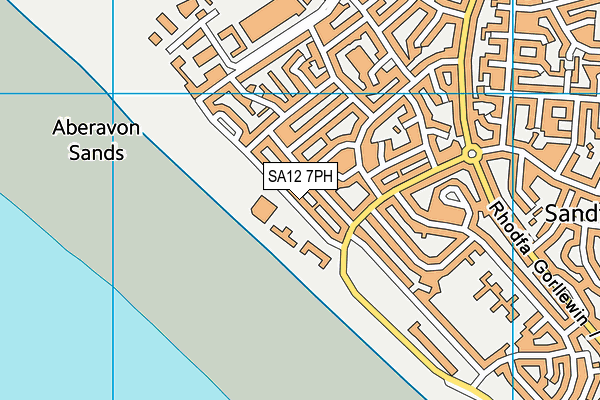 SA12 7PH map - OS VectorMap District (Ordnance Survey)
