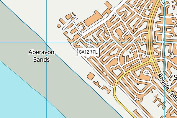 SA12 7PL map - OS VectorMap District (Ordnance Survey) SA12 7PL map - OS VectorMap District (Ordnance Survey)