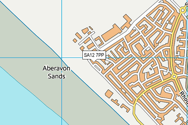 SA12 7PP map - OS VectorMap District (Ordnance Survey) SA12 7PP map - OS VectorMap District (Ordnance Survey)