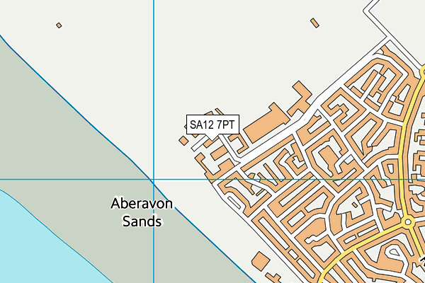 SA12 7PT map - OS VectorMap District (Ordnance Survey) SA12 7PT map - OS VectorMap District (Ordnance Survey)