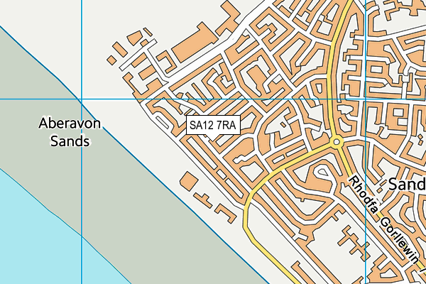 SA12 7RA map - OS VectorMap District (Ordnance Survey) SA12 7RA map - OS VectorMap District (Ordnance Survey)