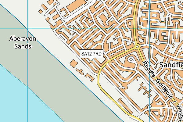 SA12 7RD map - OS VectorMap District (Ordnance Survey) SA12 7RD map - OS VectorMap District (Ordnance Survey)
