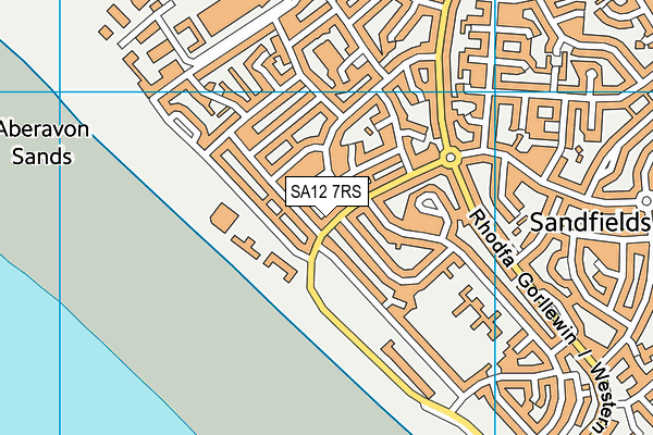 SA12 7RS map - OS VectorMap District (Ordnance Survey) SA12 7RS map - OS VectorMap District (Ordnance Survey)